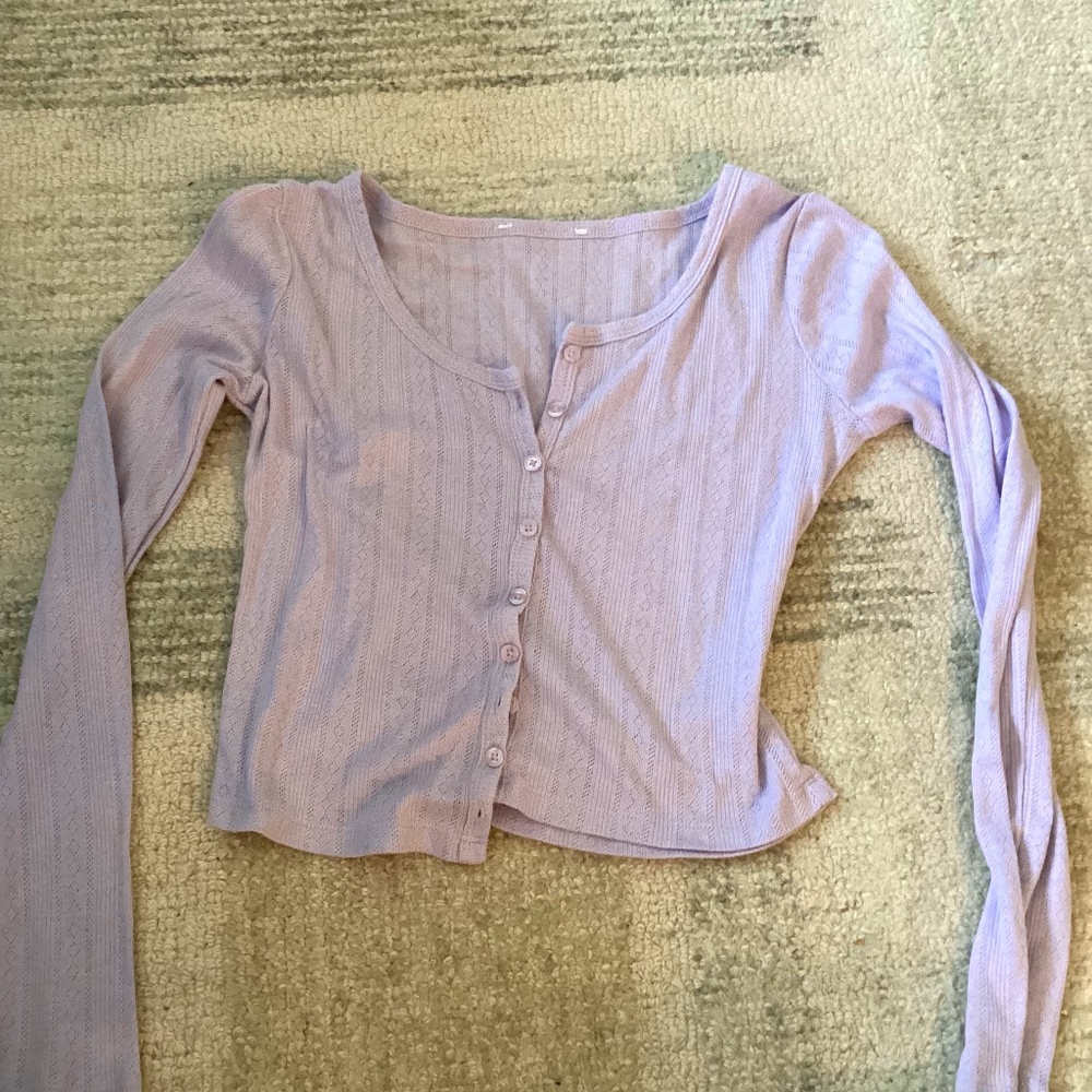 Lavender button up